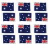Hand Held Mini Flag Waving Australian National Flags Plastic Poles 21 X 14cm Australia Flag