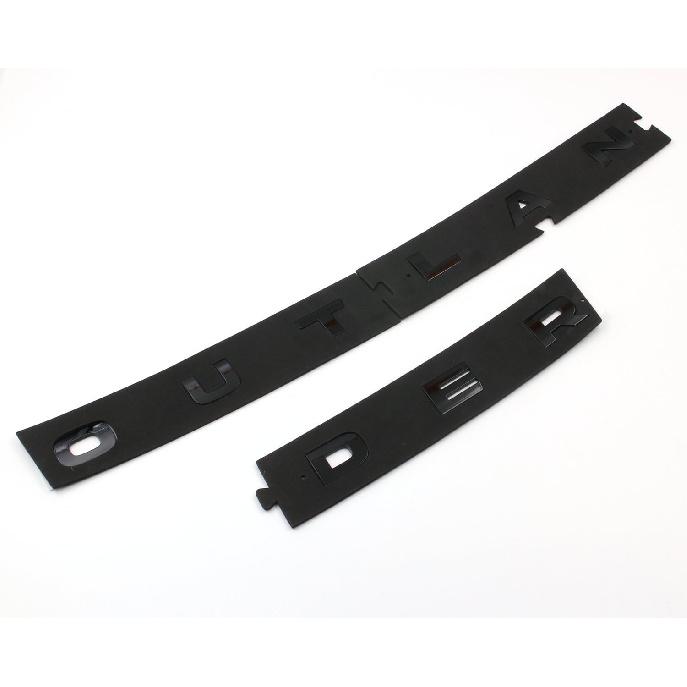 Hood Emblem Gloss Black Nameplate Compatible with 2022-2024 Outlander (Gloss Black)