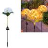 Warm Light Solar Simulation  Flower Lights Waterproof Landscape Lawn Lamp  Outdoor Courtyard