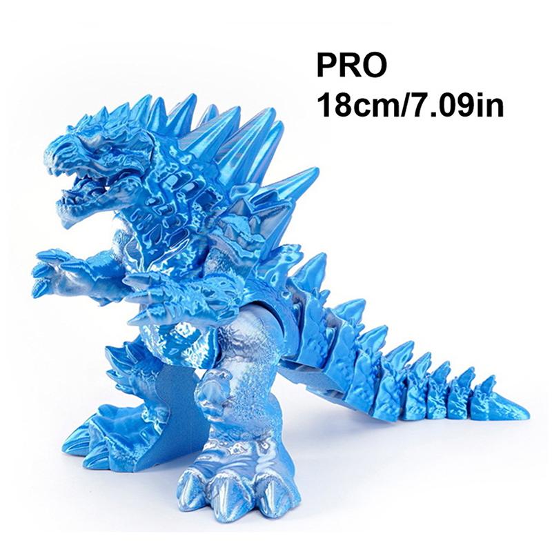 Jucărie Decorativă Dragon cu Articulații Mobile Poate Sta Model Dinozaur Gură Mare Fosilă Dragon Tyrannosaurus Rex Imprimare 3D