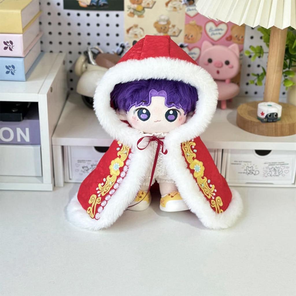 Queen-b Plush Dress-Up King Cloak, 20cm, Costume, Noble, Royalty, Large, Kigurumi Outfit, Cape, Otaku Activities (Black)