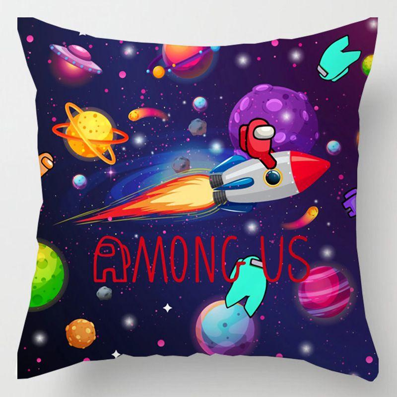Pillow Game Case Throw Cushion Cover Home Sofa Decor Square Cartoon