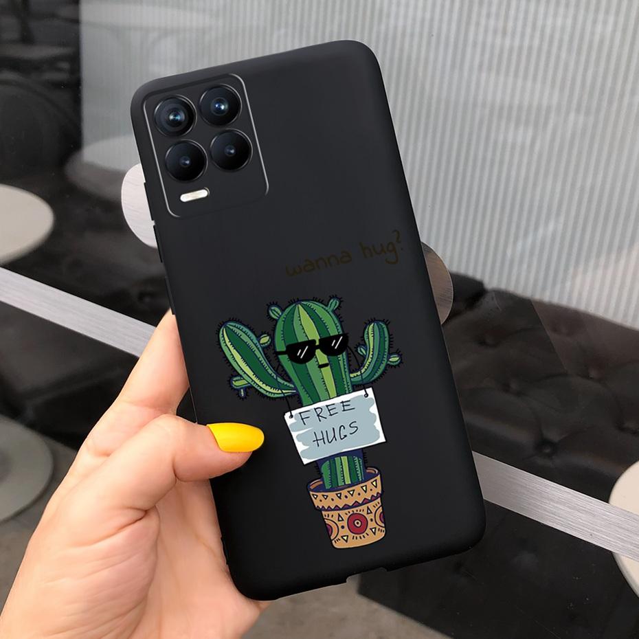 For Realme 8 Case Lavender Sunflower Silicone Back Cover For Realme 8 Pro 8i Realme8 4G RMX3085 Soft TPU Phone Case Luxury Coque