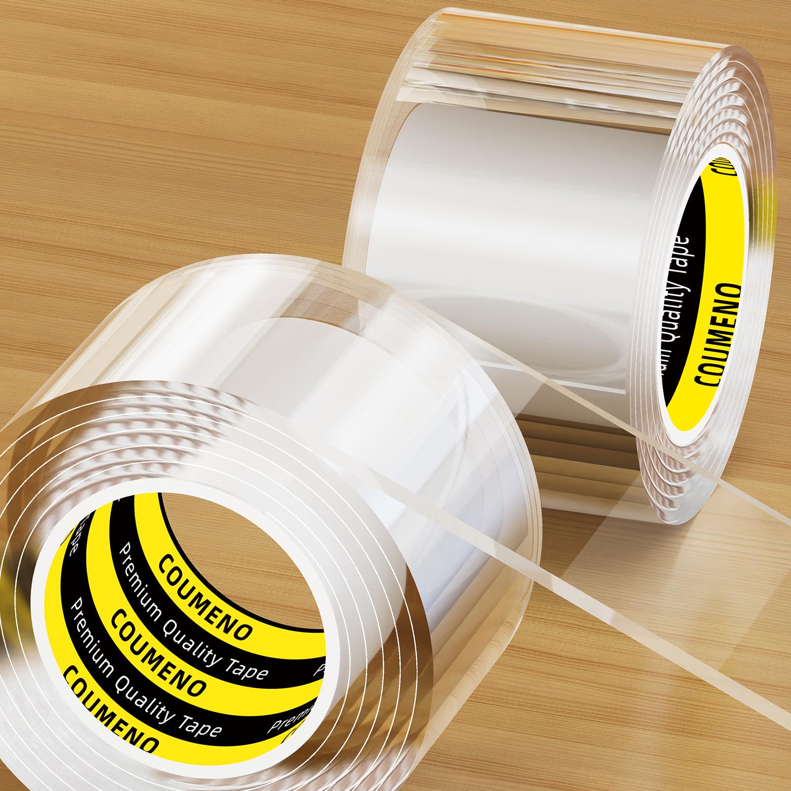 

COUMENO Прозрачная лента-протектор для углов мебели для и класса 5м 40мм 2мм толщиной 2 рулона Дом, Детская, Безопасность, Длинная, Широкая,