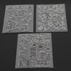 3Pcs Transparent Stamp Rubber     Journal Album Decoration Craft Gifts Accessories