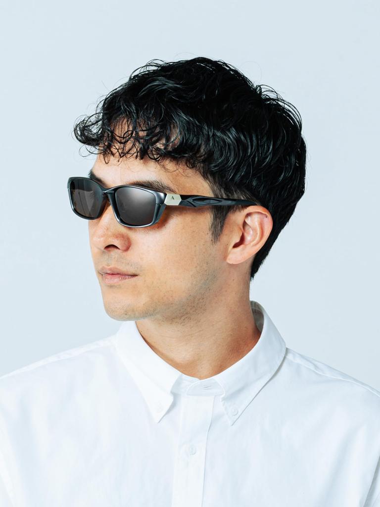 Polarized Sunglasses for and Outdoor UV Polarized Smoke A-Fit Men's Driving, Golf, Activities, Protection, Black/Gold, Lens, AF-002PSM-C4