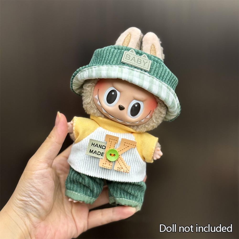 

Модная одежда Ropa Одежда Наряд Аксессуары для куклы Для 15/17см Labubu V2 V1 Плюшевый комбинезон NO DOLL