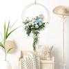 18Pcs Bamboo Rings Set 6 Sizes DIY Bamboo Hoops Set Multipurpose Bamboo Wreath Smooth Craft Hoop for DIY Wedding Wreath Decor