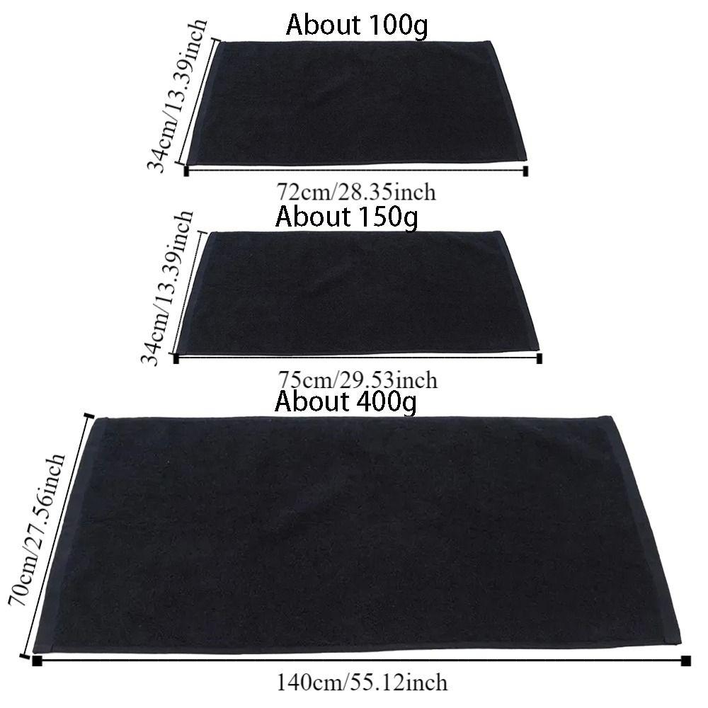 Black Bath Towel Cotton Household Towel Daily Necessities Adult Kids Towel  Fitness