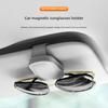 1 szt. Uchwyt na okulary przeciwsłoneczne Nadaje się do osłon przeciwsłonecznych samochodowych Magnetyczny skórzany klips na okulary przeciwsłoneczne i klips na bilety Akcesoria do osłon przeciwsłonecznych samochodowych