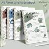 4pcs Retro Notebook A5 Journal Notebook Trendy Spiral Notebook  for Students
