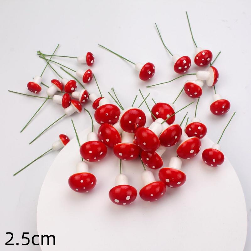 20PCS Colorful Artificial Mini Mushroom Model Fairy Garden Plant Action Figure Craft Decor for DIY Micro Decorations Supplies