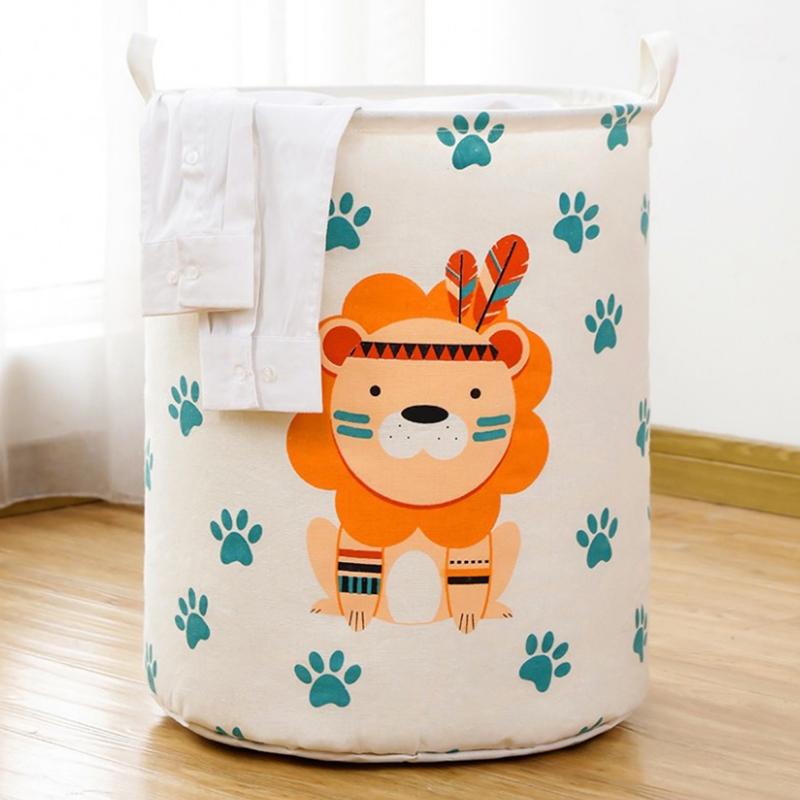 Dirty Clothes Storage Basket Bathroom Storage Bucket Foldable Storage Bag