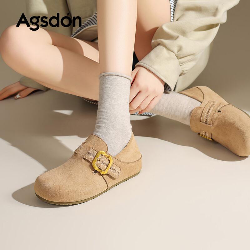 Agsdon Women s Casual Slip-On Mules 38