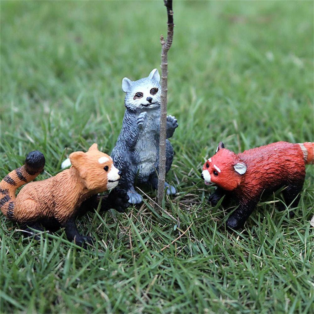 Lion Raccoon Bear Animals Action Figures Simulation Animals Miniature Figurines Animals Models
