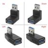 4types 1pcs USB 3.0 A Male to Female Adapter Connector converter plug cable Adapters90 Degree Angle Coupler For Laptop PC
