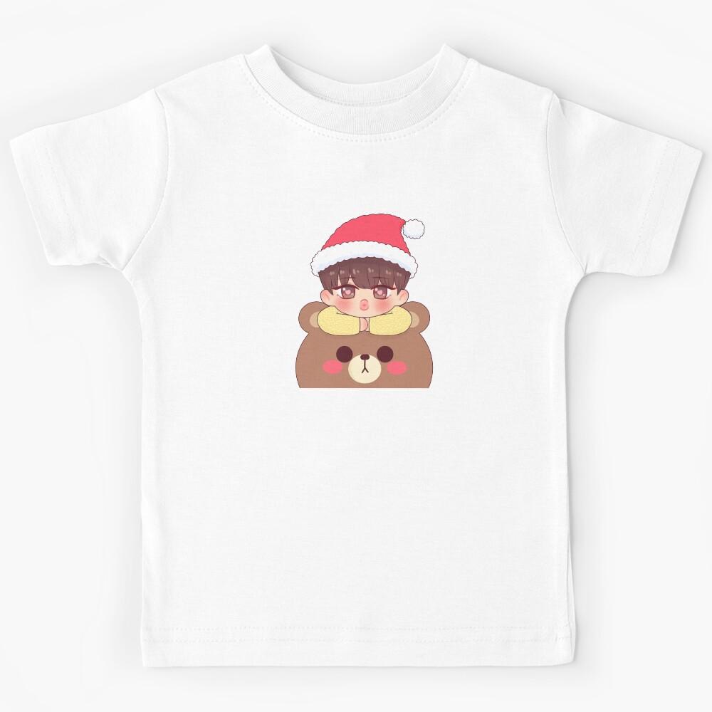 Merry Christmas Bear Kids T-Shirt 130