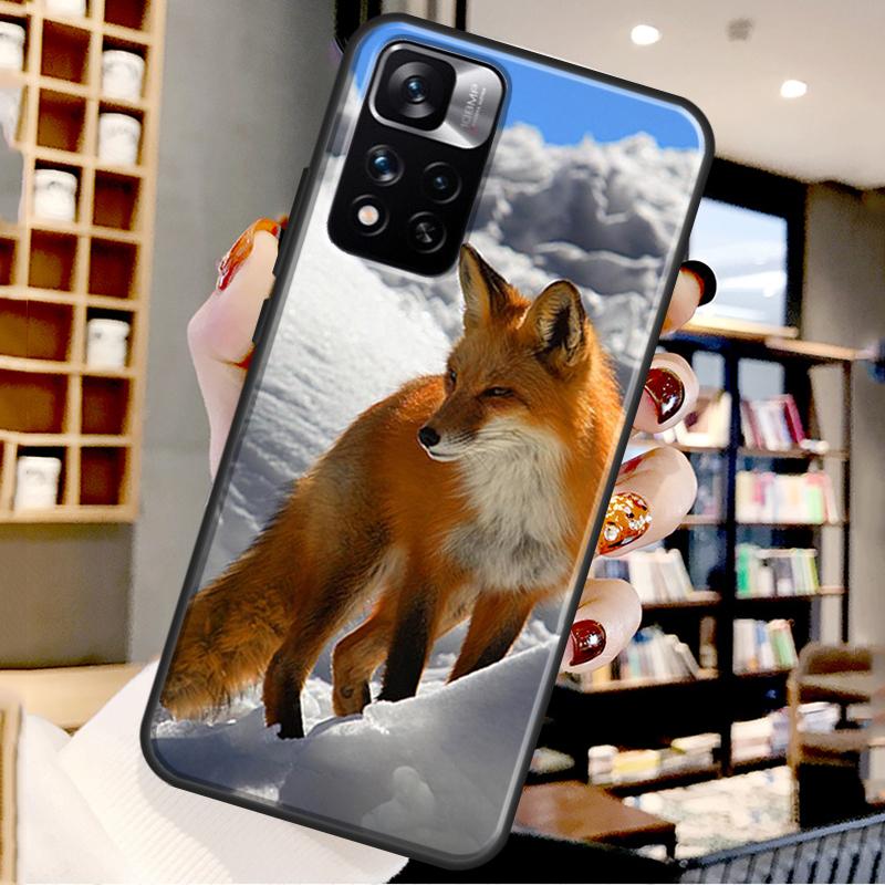 Cute Animal Fox Case For Xiaomi Redmi Note 12 11 10 9 8 Pro Note 12S 11S 10S 9S Cover For Redmi 9 10 12 C