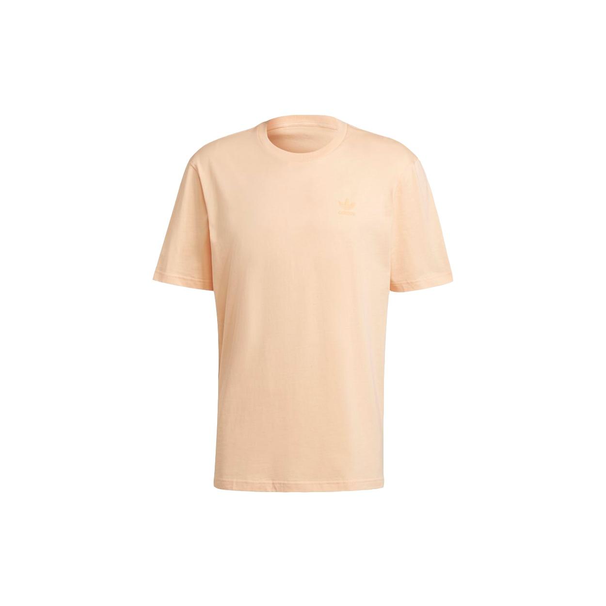 Men s adidas originals Casual Breathable Sports Short Sleeve Apricot Color T-Shirt H09131 L