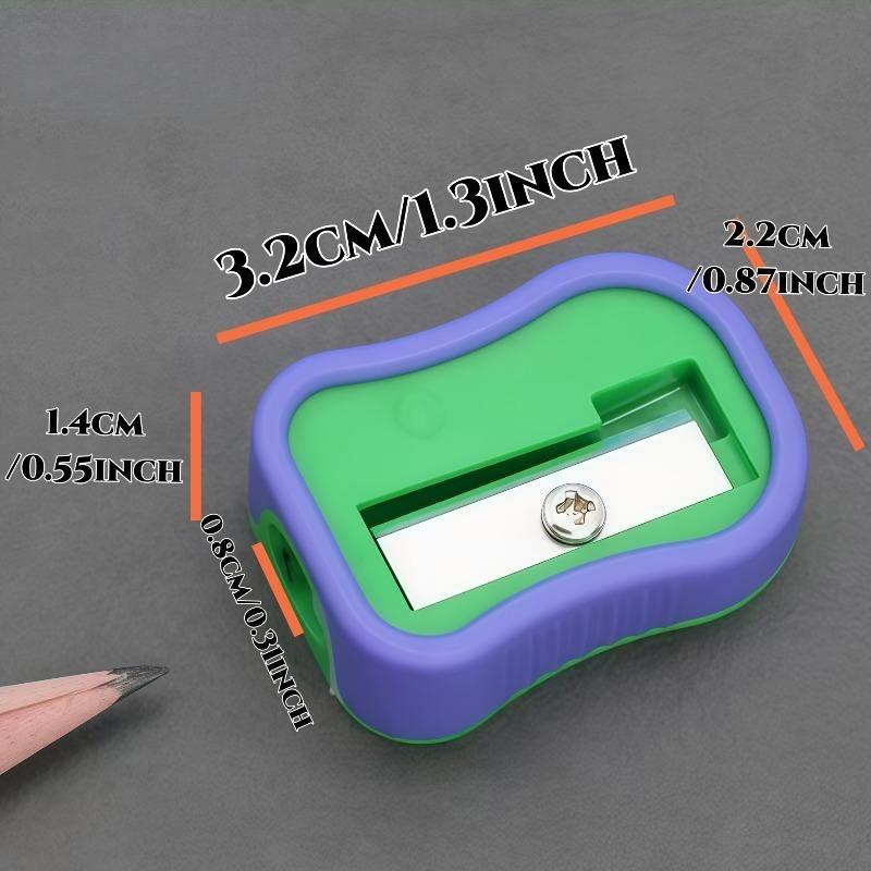 2/4pcs Color pen roller, single hole pencil sharpener, new creative design, comfortable grip, student tool, school supplies.