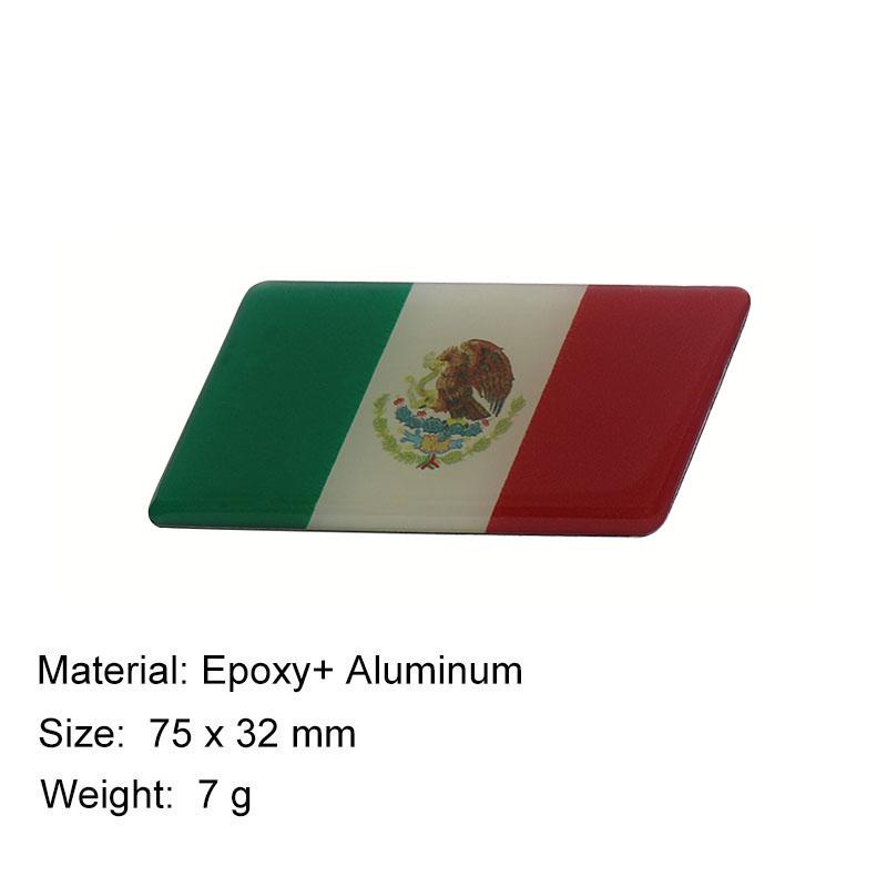 Premium Mexico National Flag for Laptop Wall car Engine Hood Fender trunk Tail Rear Decal Emblem Badge Sticker