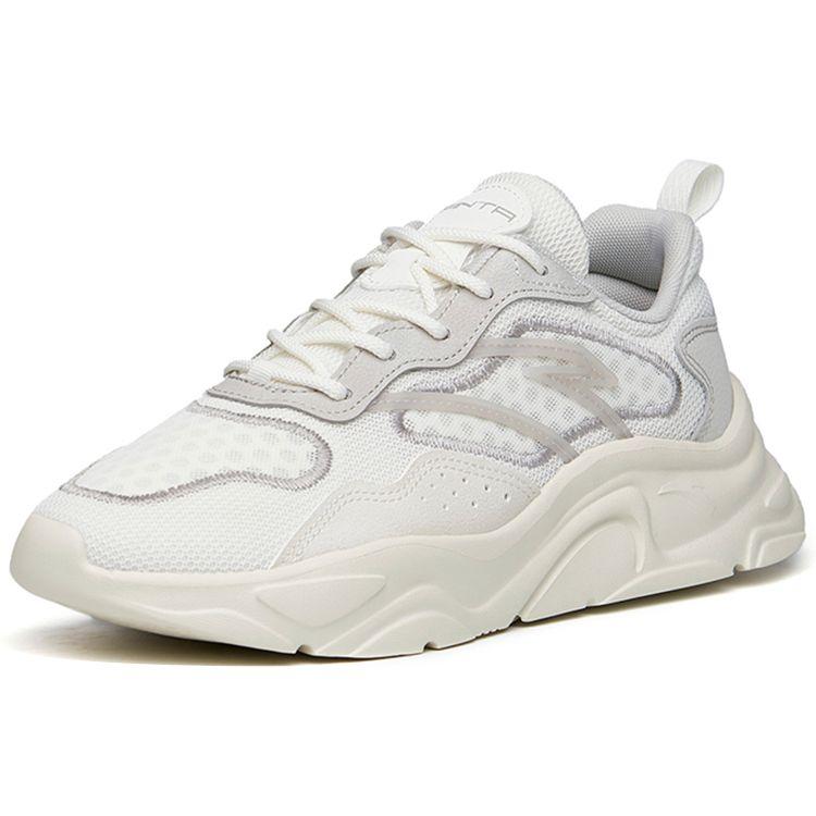 Anta Comfortable Low-Top Sports Casual Shoes Men Sneakers White Gray 112228891-1