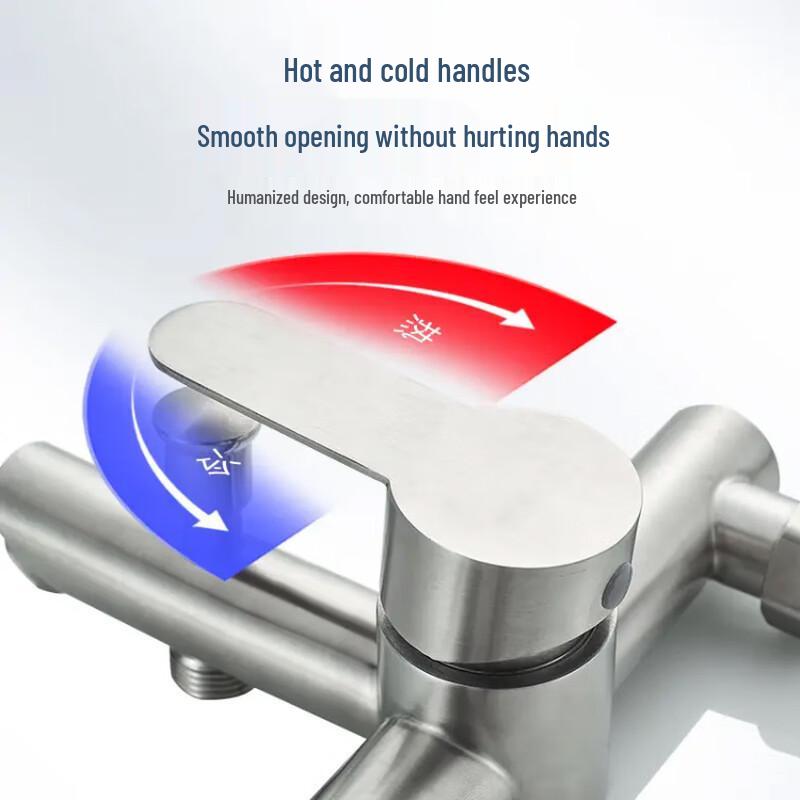 MDNG 304 Stainless Steel Shower Faucet with Handheld Spray