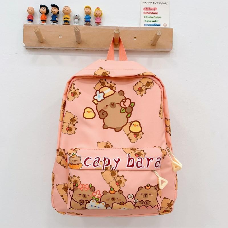 

Childrens School Bag With Durable Nylon Material And Cartoon Print For Kindergarten