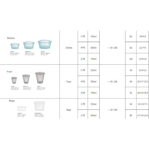 Reusable Silicone Bags for Vegetable and Fruit Storage, Zip-Top Food Bags, Leak-Proof Kitchen Food Storage, Freezer Cabinet Safe, Microwave Safe, Dish