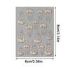 French Tips Nail Sticker 5D Embossed Crystal French Nail Decals Gold Silver Black Line Design Adhesive Slider Nails Art