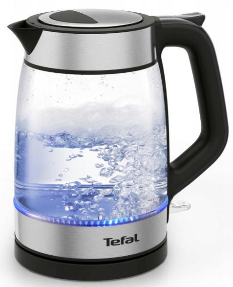 Electric Kettle TEFAL KI605830, Silver and Black