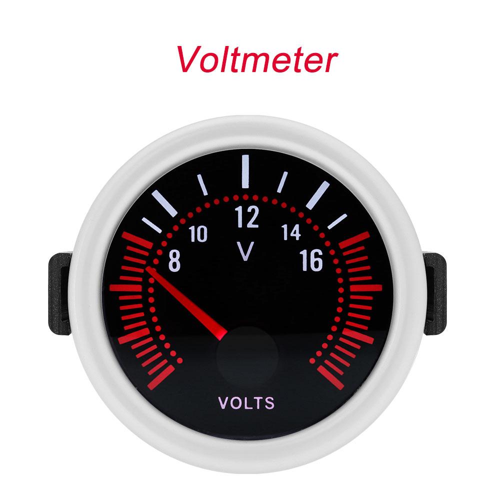 New 52mm Smoke Len Pointer Boost Gauge -1~0~2 BAR Turbo Boost Meter White LED Oil Pressure Tachometer Universal For 12V Auto Car