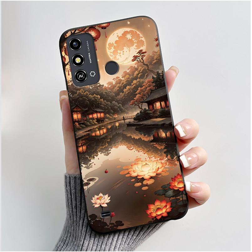 For ZTE Blade A53 Case For ZTE Blade A53 Pro Phone Back Cover Silicone Soft Black TPU Luxury Cute Love Rabbit Funny Bumper Shell
