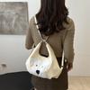 Dog Vintage Cartoon Pattern Underarm Bag Tote Bag Large Capacity Daily For