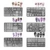 Nails Stencil Stamp Flowers Nails Stamping Templates French Nails Stamping Plates Nails Art Stencils for Nails Salon