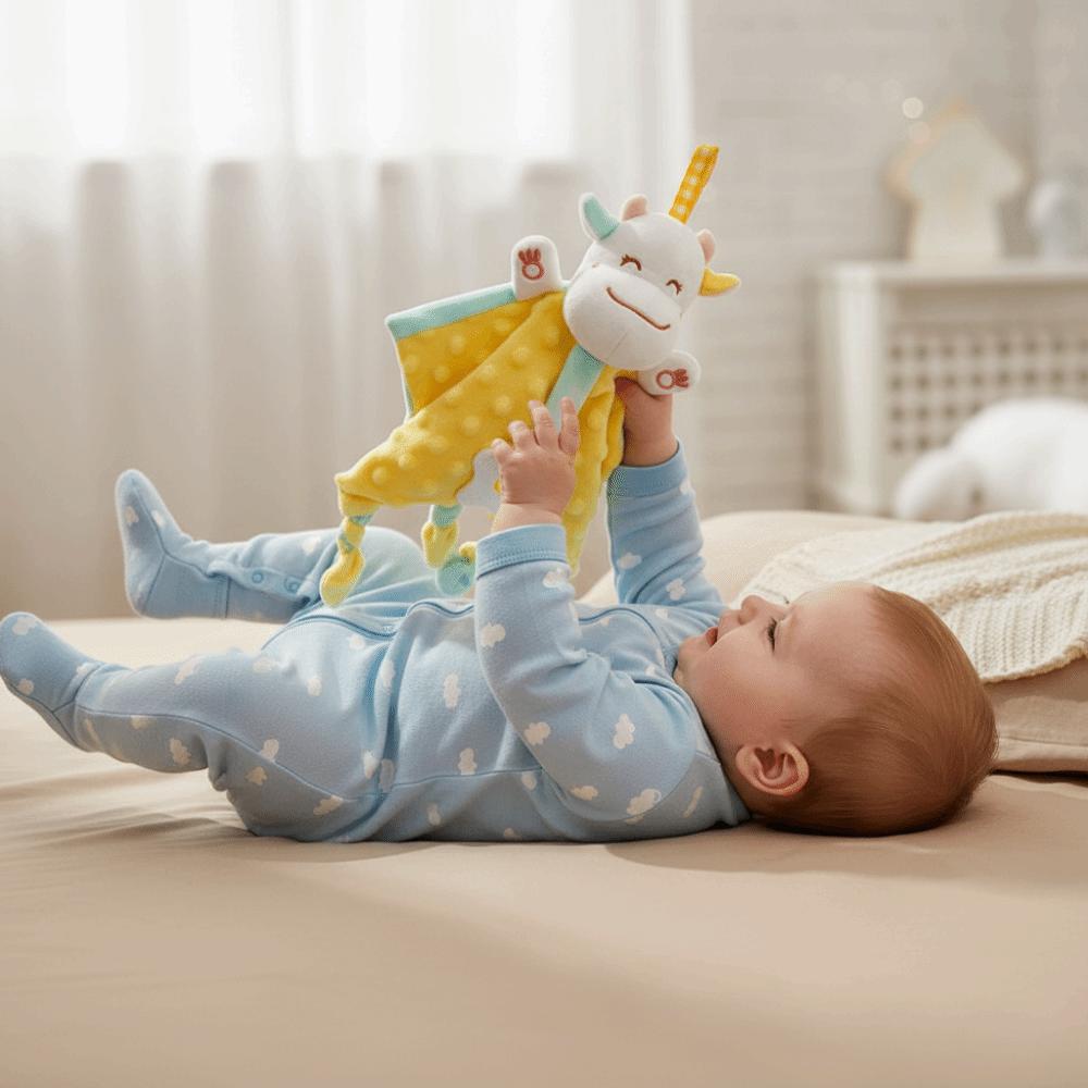 Soft Plush Security Blanket Soothe Appease Comforter Toy Towel Doll Snuggle Blanket  Infant Toys