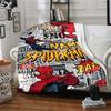 Custom Name Venom Vs Spiderman Urban Battle Party Blanket For Couch Bed Plush Cozy Fuzzy Blanket Super Soft Warm Blankets For Fall And Winter 0916177