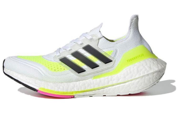 

UltraBoost 21 Adidas J White Solar Yellow FZ2929 36