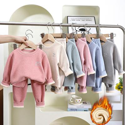 Thermal Underwear for Boys Fleece 37 ° C Constant Temperature Warm Two Pieces Children Winter Clothes Set