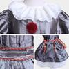 Pennywise Cosplay Kostüm Erwachsene/Kinder Clown Revival COS Terror Horro Bekleidungsset für Halloween Karneval Maskerade(130CM-XXXL))