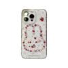 Broken flower strawberry rabbit for iPhone17/16pro mobile phone case Apple 15 glitter 14 soft case 12 fresh 13