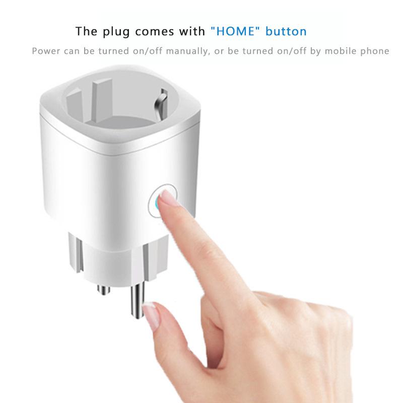 Tuya Smart Socket: Dual-Control 16A Plug with American, European, and Brazilian Compatibility