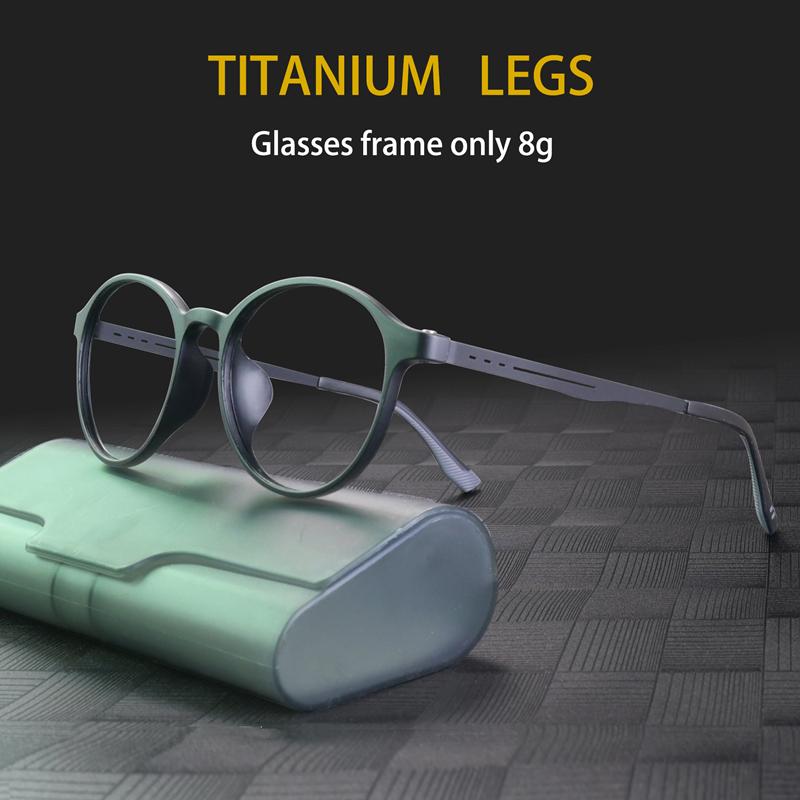 New Ultralight Rubber Titanium Alloy  Myopia Glasses Retro Round Optical Prescription Eyeglasses Frame Men And Women Eyewear
