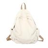 Arched Bags for Women Softback Unisex Solid Nylon Backpacks Casual Nylon Zipper Backpack New Fashion