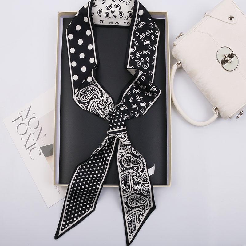 Versatile Imitation Silk Scarf: Long Ribbon, Bag Accent, Fashion Waistband