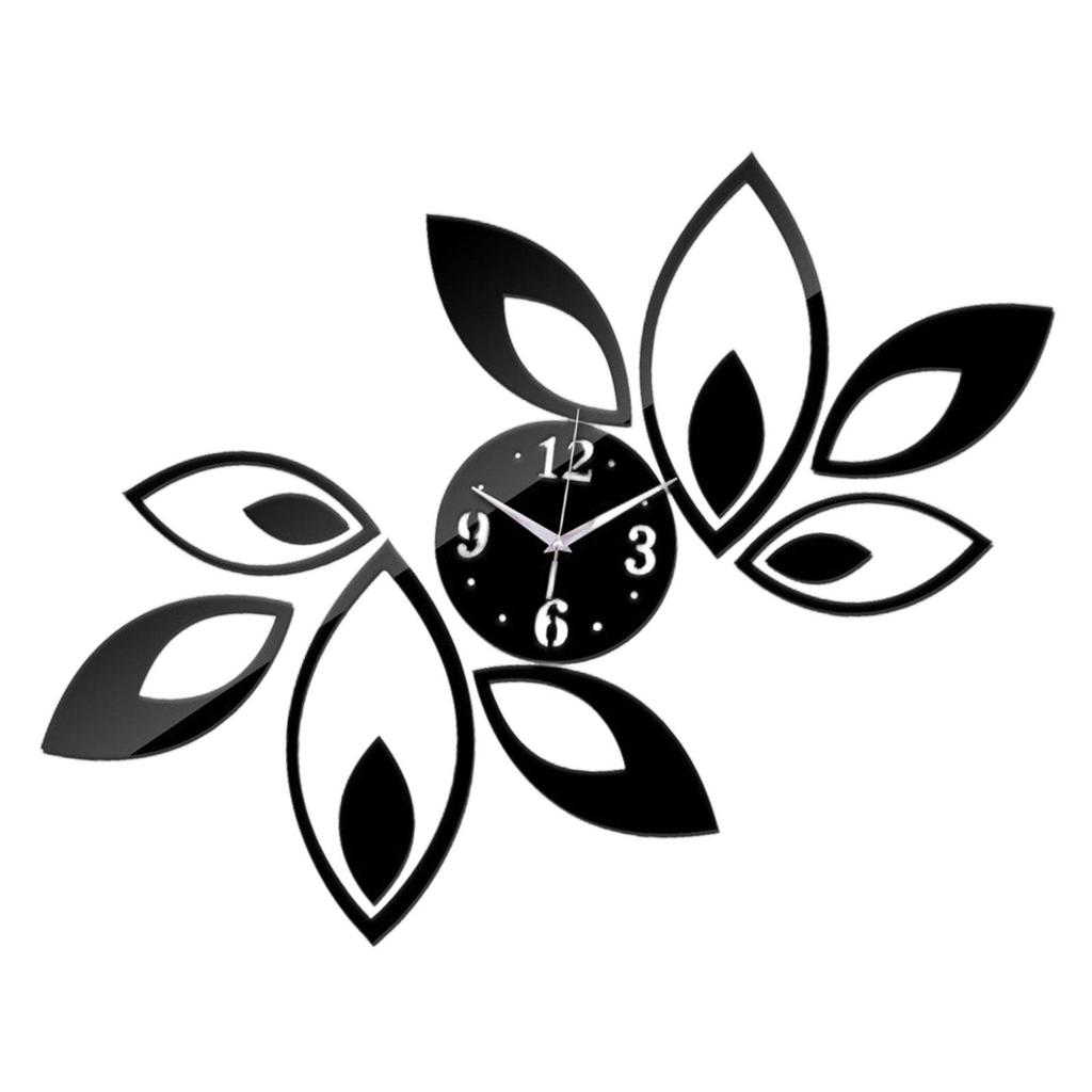 Acrylic Mirror Wall Clock Art Clock Accurate Mute Modern Mirror Stickers Decals for Coffee Shop Indoor Bedroom Home Office