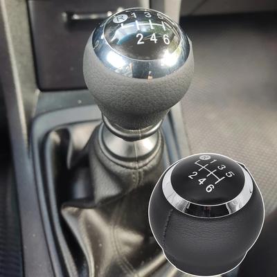M12 Hlavica radiacej páky pre Toyota Corolla Rav4 Avensis Verso Pu Leather 6SP+R MT Radiaca páka Radiaca páka Hádzaná chrómová čierna