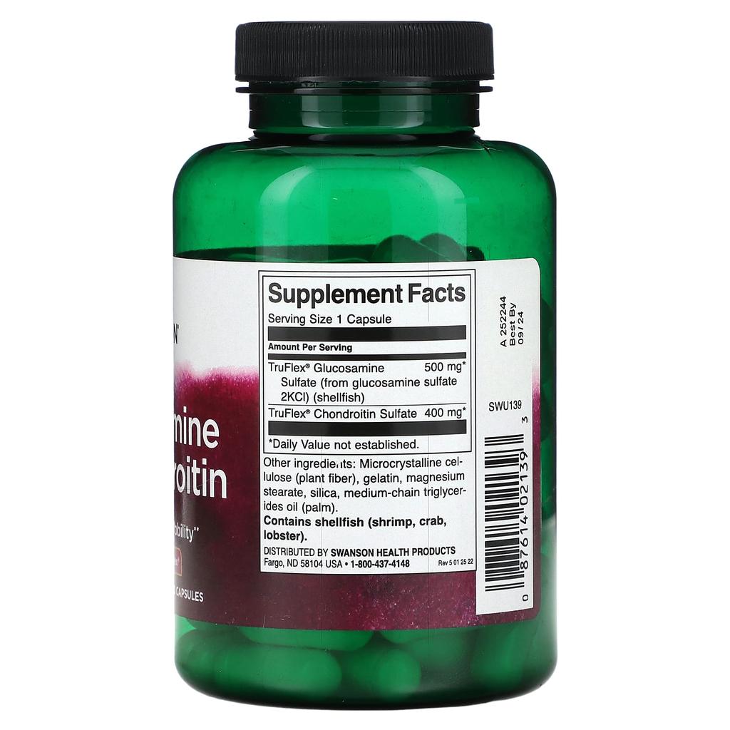 Glucosamine and Chondroitin, Truflex, 90 Capsules