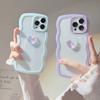 Bunte Kristall 3D Liebe wellige stoßfeste Handyhülle für Iphone 11 12 Pro Max Xsmax X Xr 13 Promax süßes Herz süße Rückseite