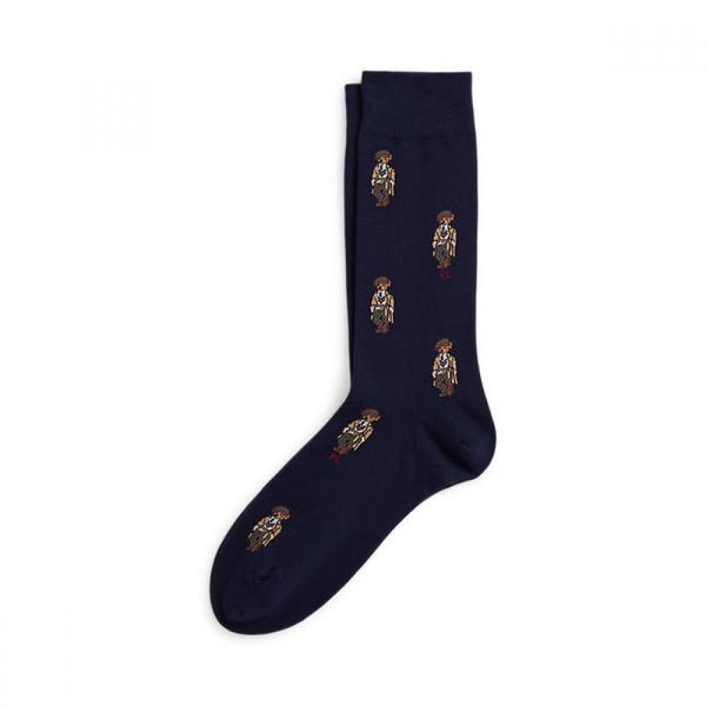 Polo Ralph Lauren Men S Cotton Blend trouSer SockS Polo Bear  mapohoS03420973410 ONE